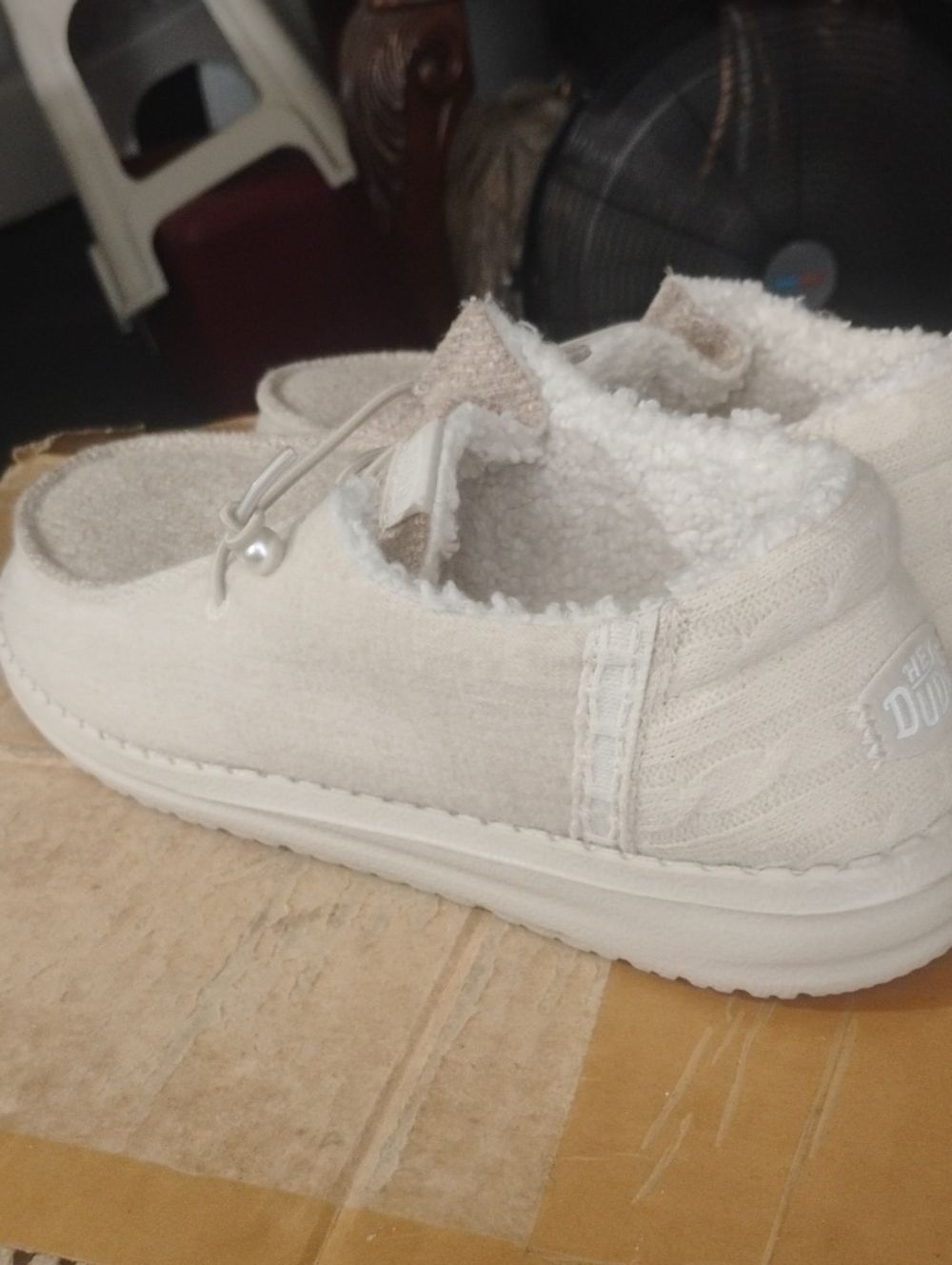 Hey Dude Wendy Brushed Cozy Ivory